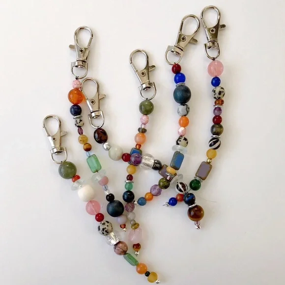 handmade one of a kind bag charm / keychain - Picture 3 of 4